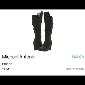 Michael Antonio Wedge Boots - Size 11